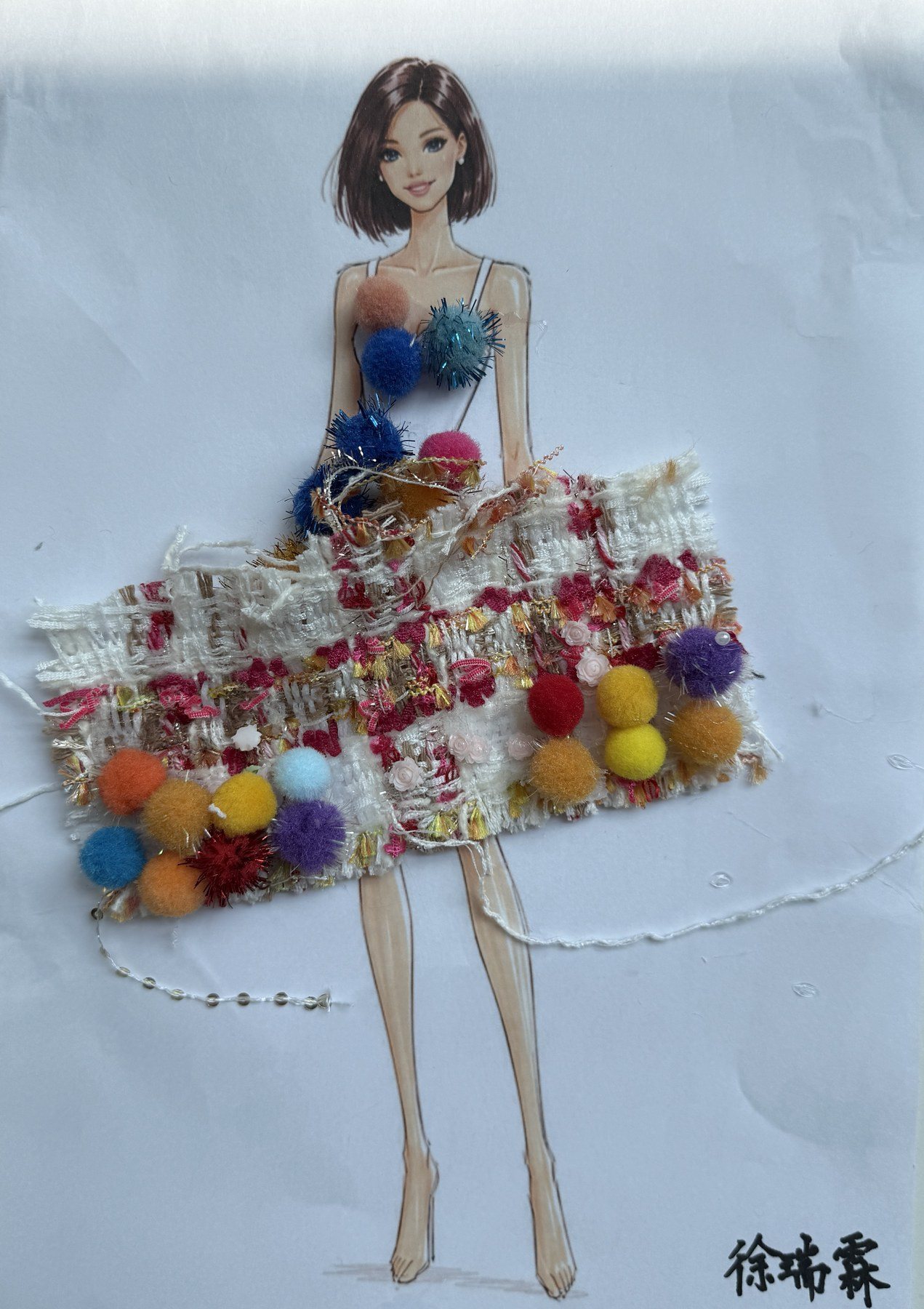 孩子创作的服装设计作品 1