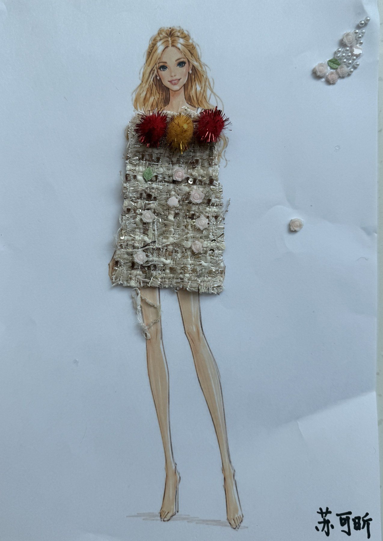 孩子创作的服装设计作品 3
